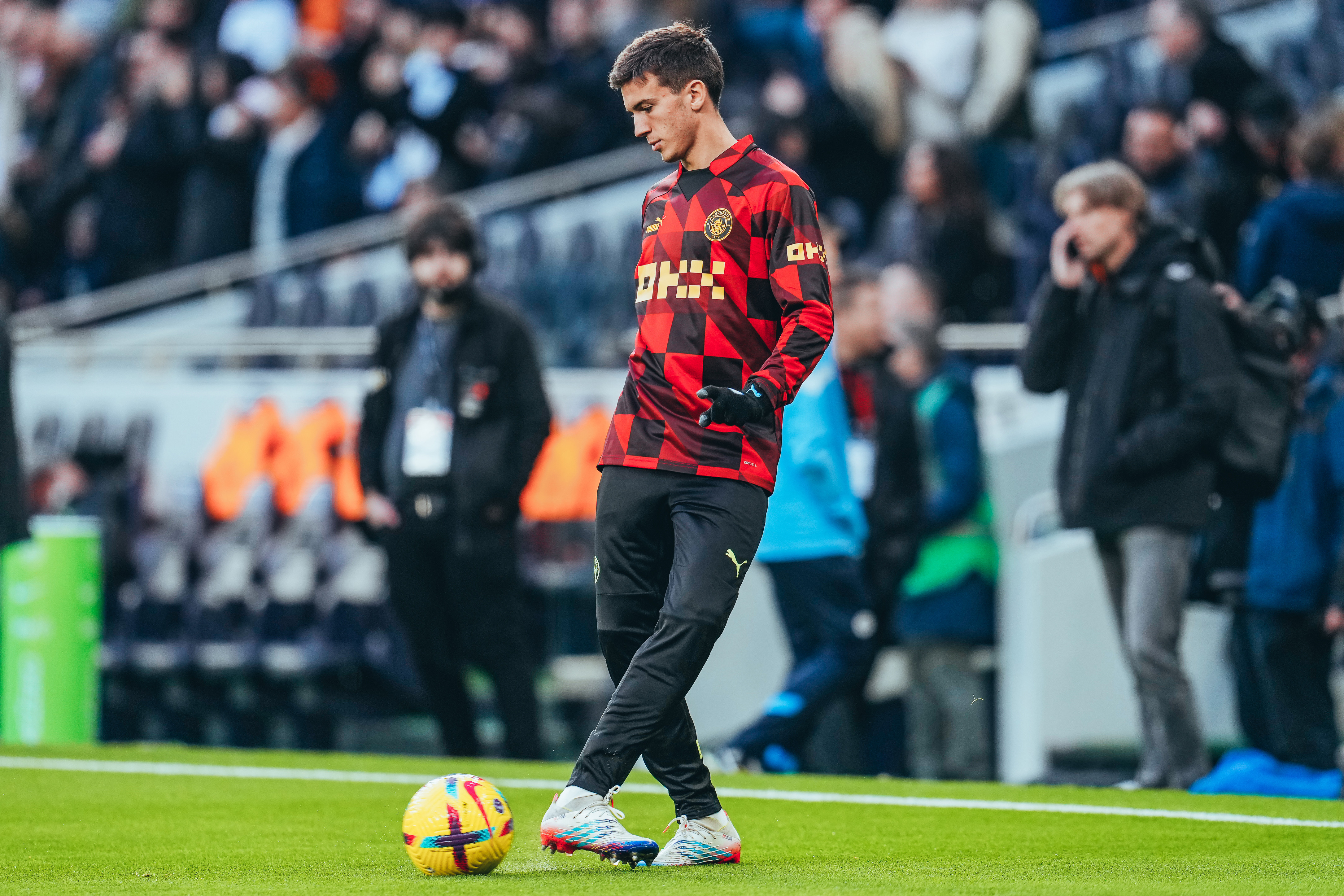 BENCH PRESS: Maximo was amongst the substitutes for our recent trip to Tottenham.