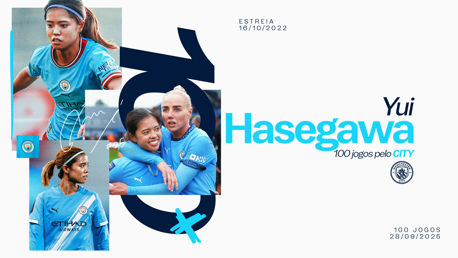 Hasegawa completa 100 jogos pelo City