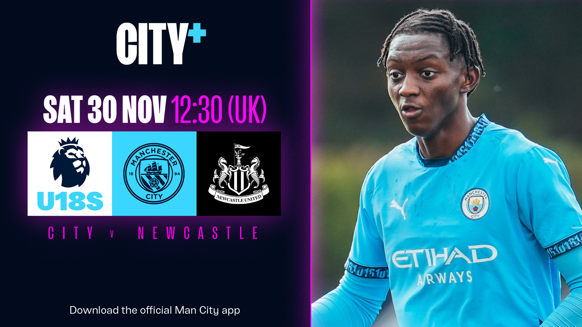 SATURDAY 30 NOVEMBER Newcastle v City U18 Premier League