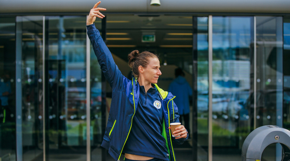 STRIKE A POSE : It's out keeper Karen Bardsley....