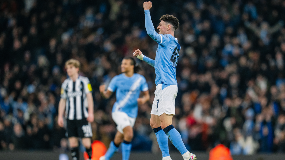 PHIL-ING GOOD : Foden celebrates.