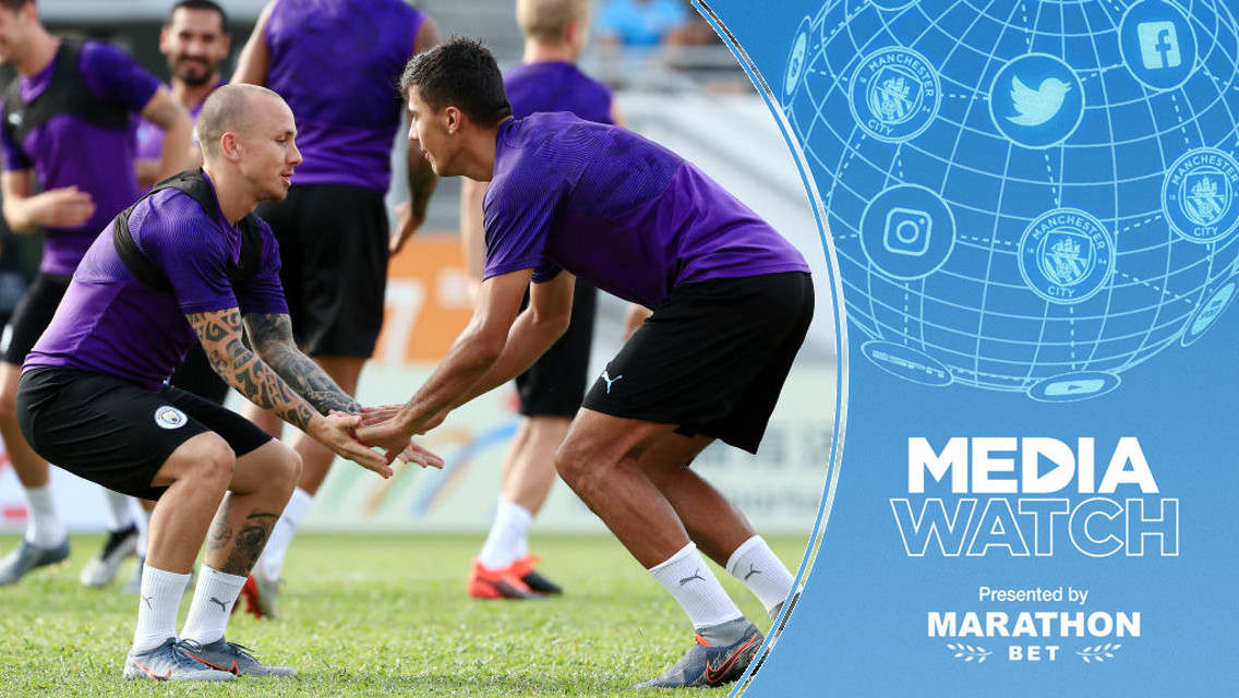 SUMMER SIGNINGS: Angelino and Rodrigo in training.