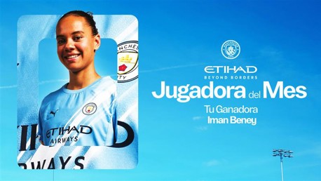 Iman Beney gana el premio Etihad Player of the Month de octubre