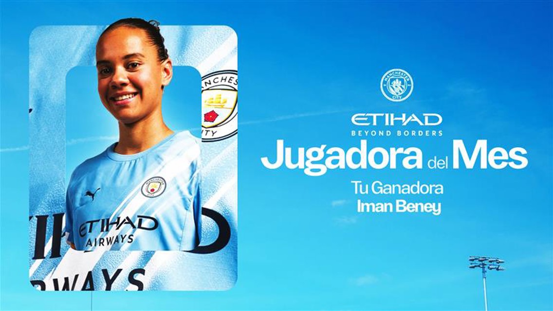 Iman Beney gana el premio Etihad Player of the Month de octubre