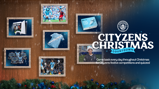 Manchester City's Christmas Countdown poster featuring a FC 26 game, jerseys, game tickets, a blurred face photo, and various themed images, with instructions to return daily for festive competitions and quizzes.