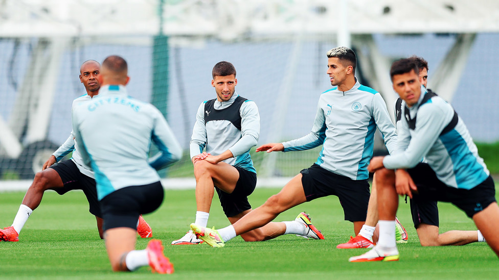 Ruben Dias - newly-crowned UEFA Champions League Defender of the Season - spots the camera