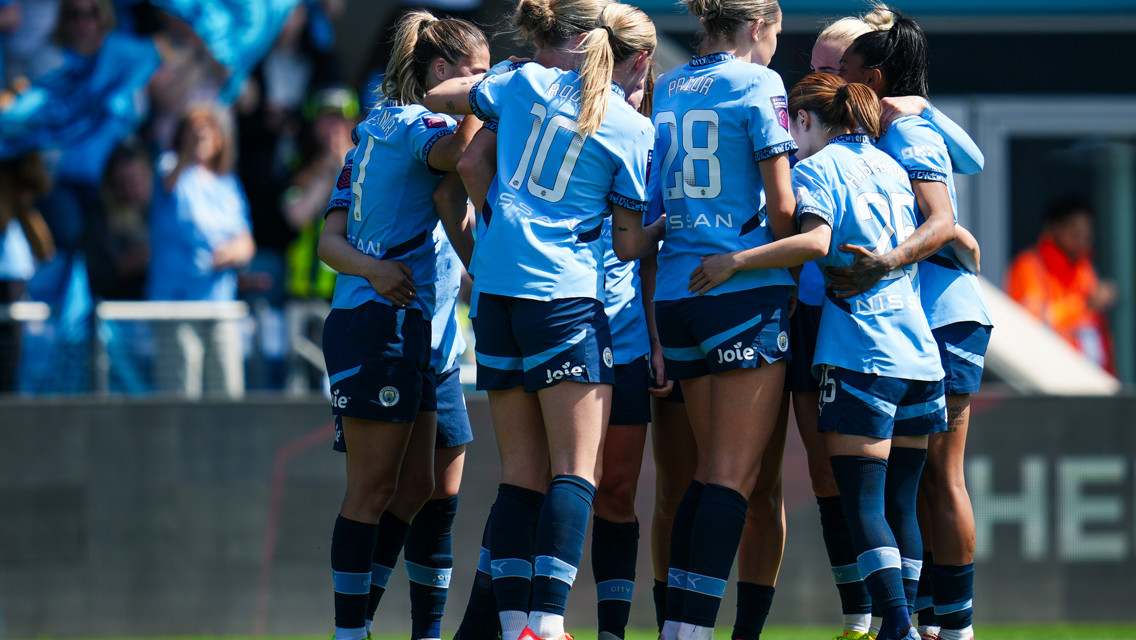 City celebrate taking the lead