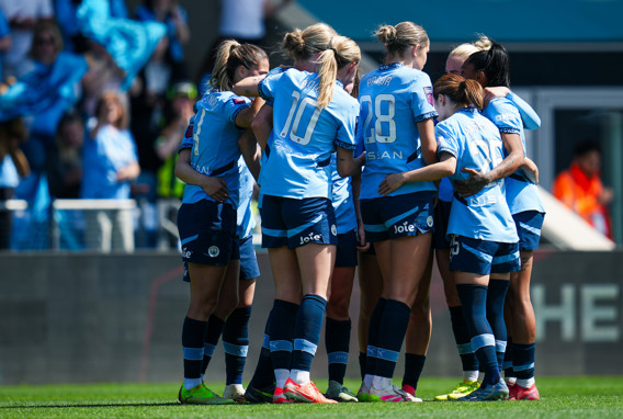 City celebrate taking the lead
