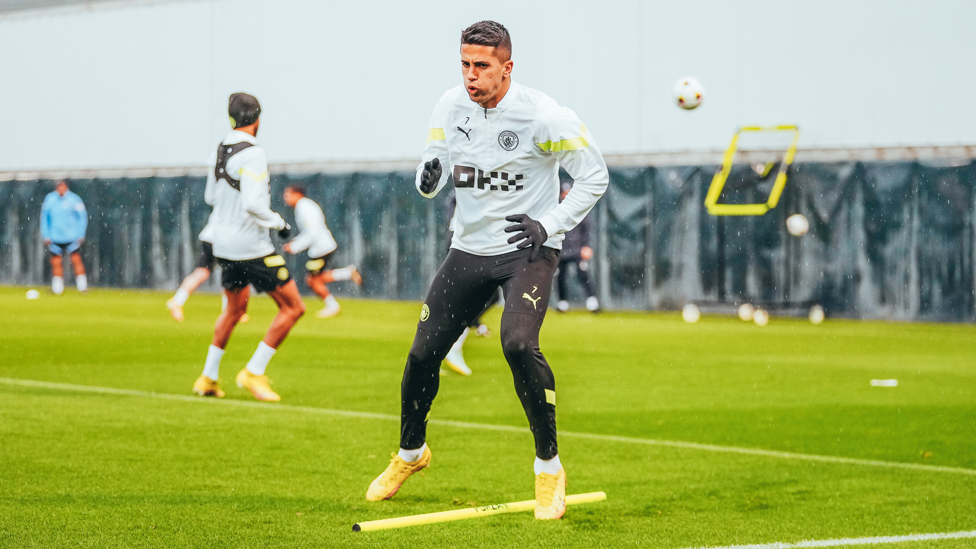 Joao focuses hard...