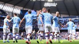 CLINICAL: City celebrate taking an early lead.