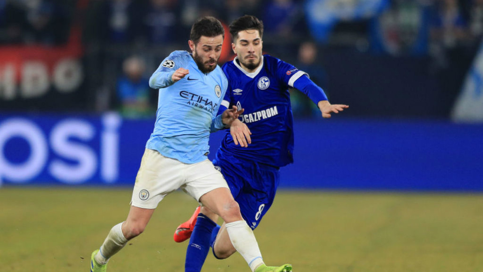Which TV channel is City v Schalke on?