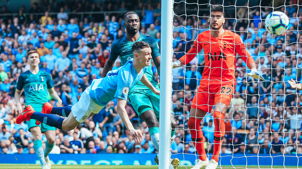 PREMIER PERFORMANCE  : His first Premier League goal followed in a tight 1-0 win against Spurs. 