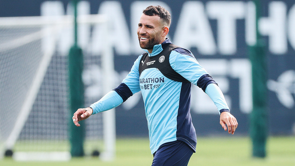 GENERAL ORDERS: Nicolas Otamendi gets into the swing of things