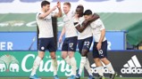 ALL SMILES: Delight after Mendy's goal!
