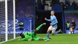 DOUBLE DELIGHT: Phil Foden celebrates adding a second