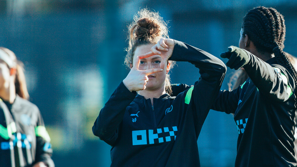 FREEZE FRAME: Ruby Mace sizes up the shot!