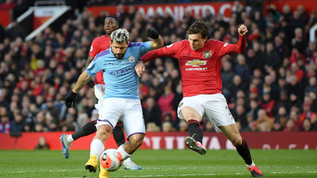 Sergio Aguero has a goal disallowed as City chase an equaliser