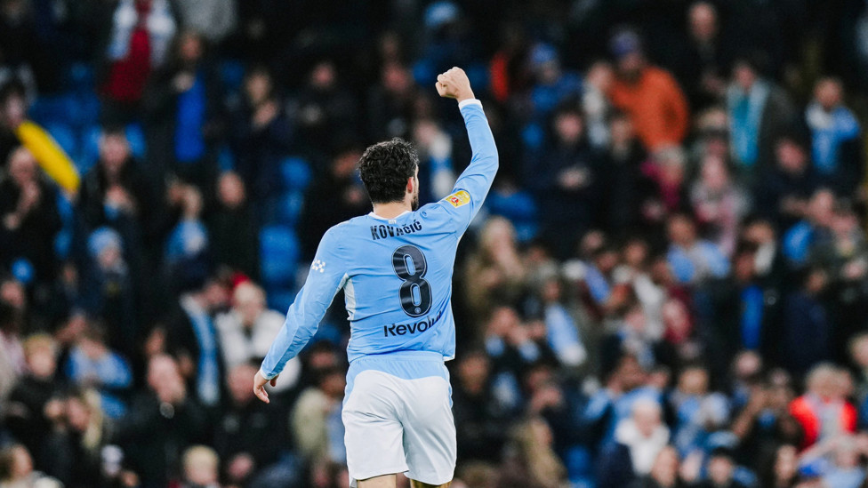 FIST PUMP : Kovačić celebrates his equaliser!