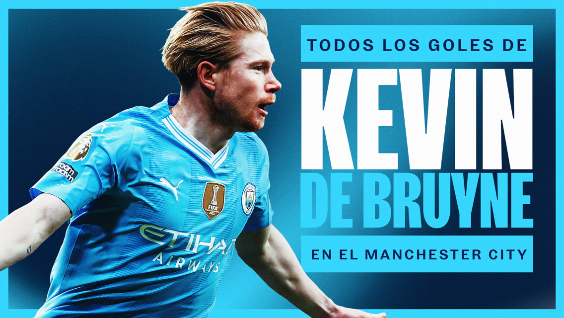 Todos los goles de Kevin de Bruyne en el City