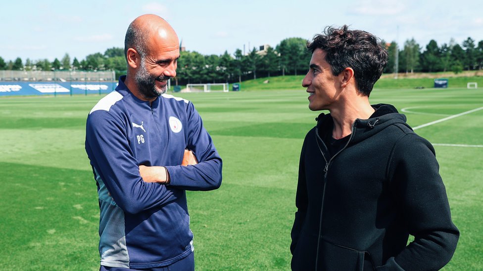 PEP TALK : Pep Guardiola in conversation with Marc Marquez