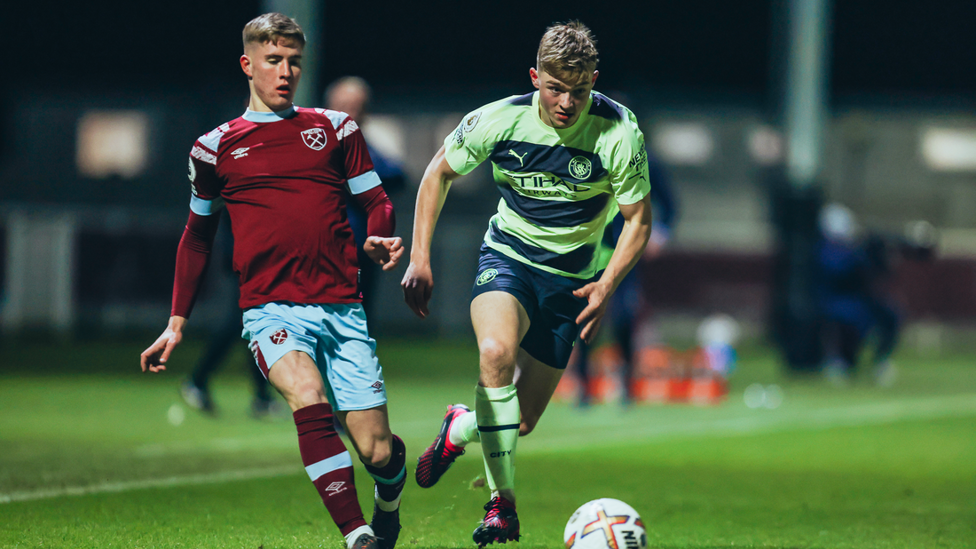 MIDFIELD MAESTRO: Kian Breckin controlling proceedings from midfield.