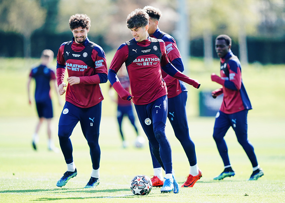 ON THE BALL: John Stones shows off his skills