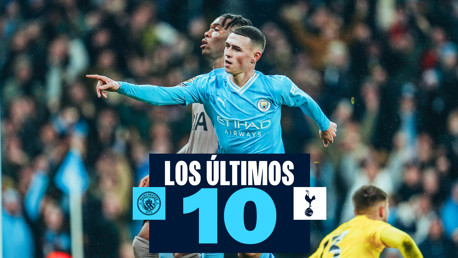 Últimos 10 goles como local ante Spurs