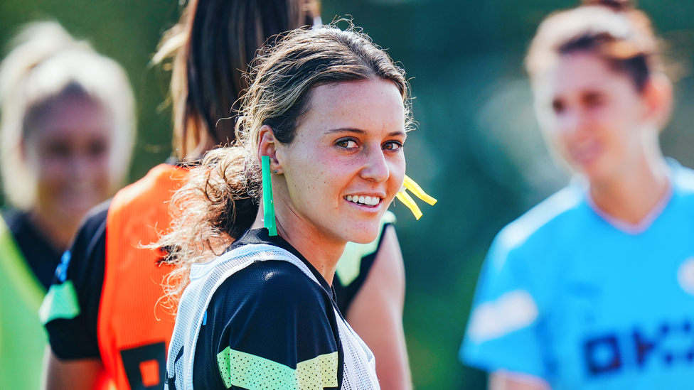RAS-MATAZZ : Hayley Raso sporting some interesting earrings