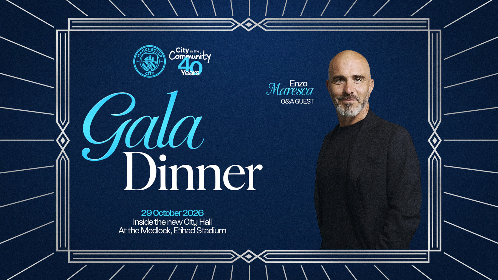 Enzo Maresca and Hugo Viana confirmed for live Q&As at charity Gala Dinner 