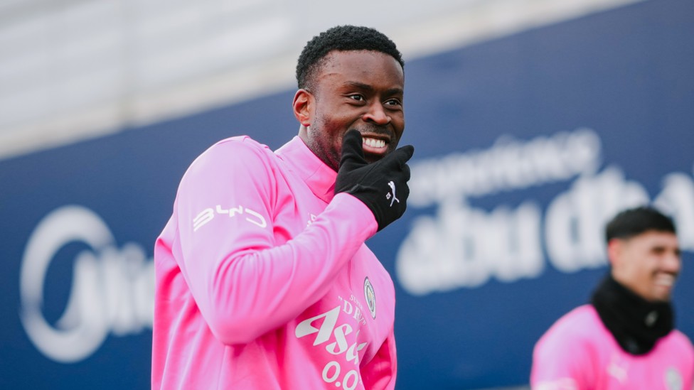 Hey, Marc!  : A close-up of the City defender.