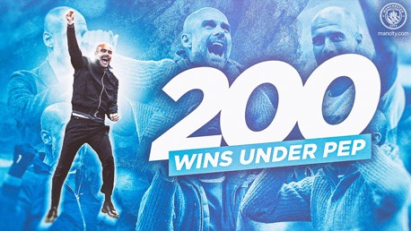 Guardiola clocks up double century of City wins