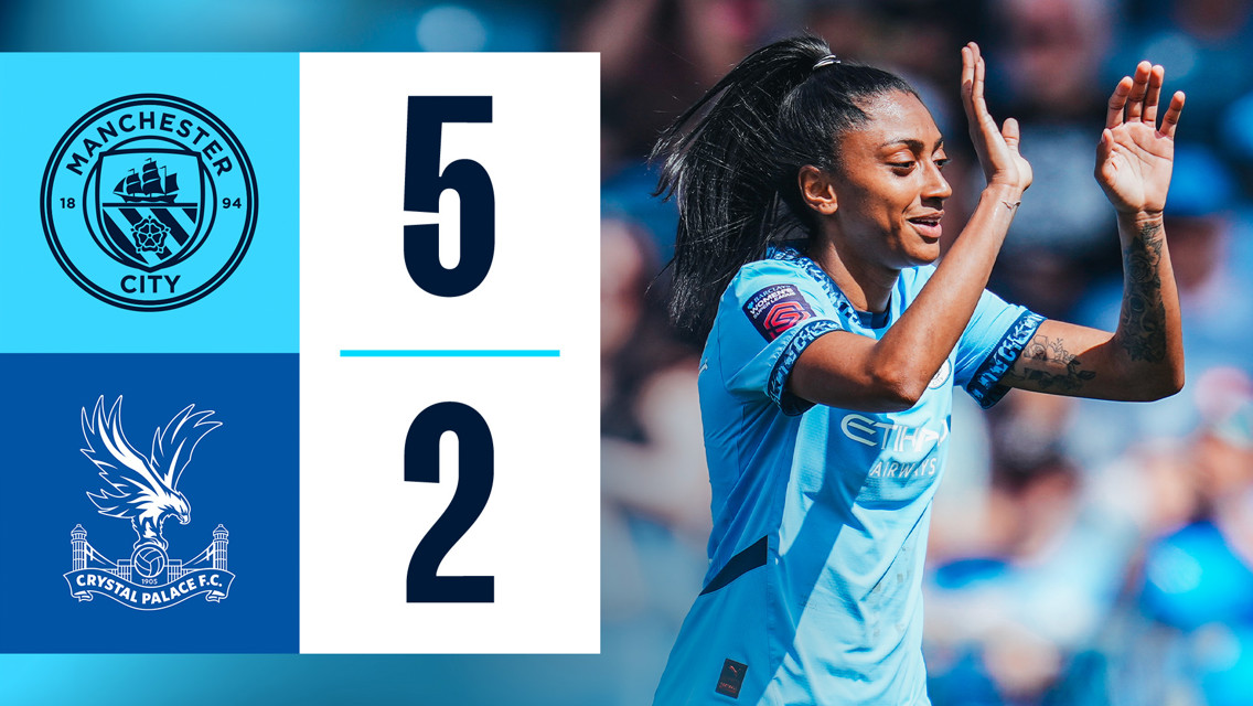 City 5-2 Crystal Palace: resumen