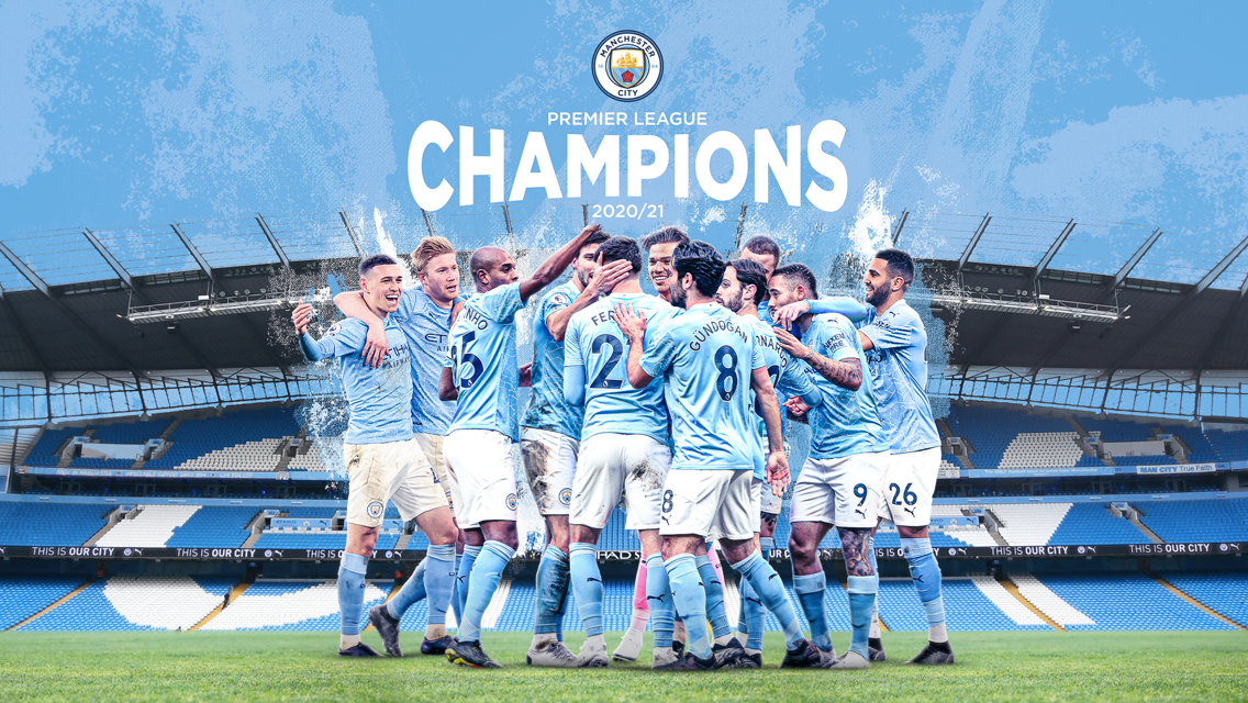 Manchester City est Champion d’Angleterre 2020/2021 et retrouve sa couronne ! 
