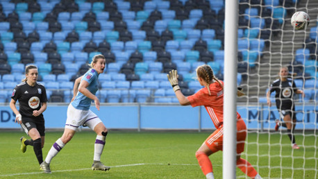 SPECIAL MOMENT: Ellen White strikes for her first City goal