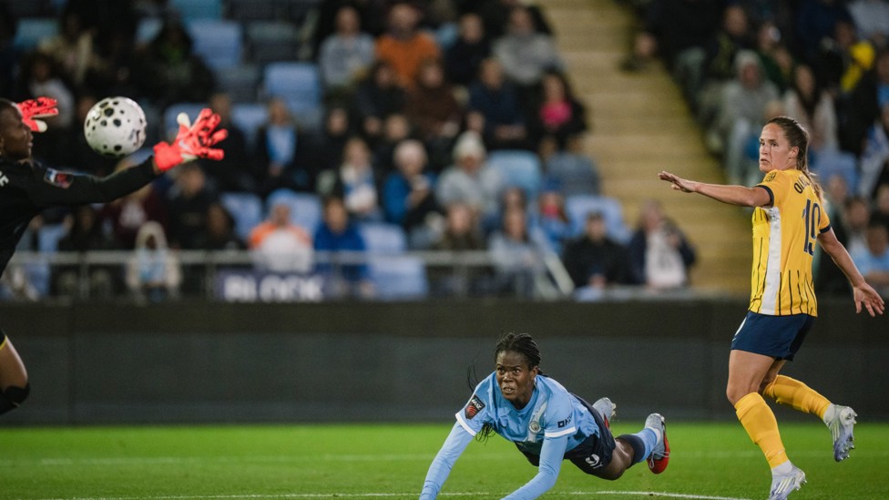 LEVELLER : Bunny Shaw powers home our equaliser