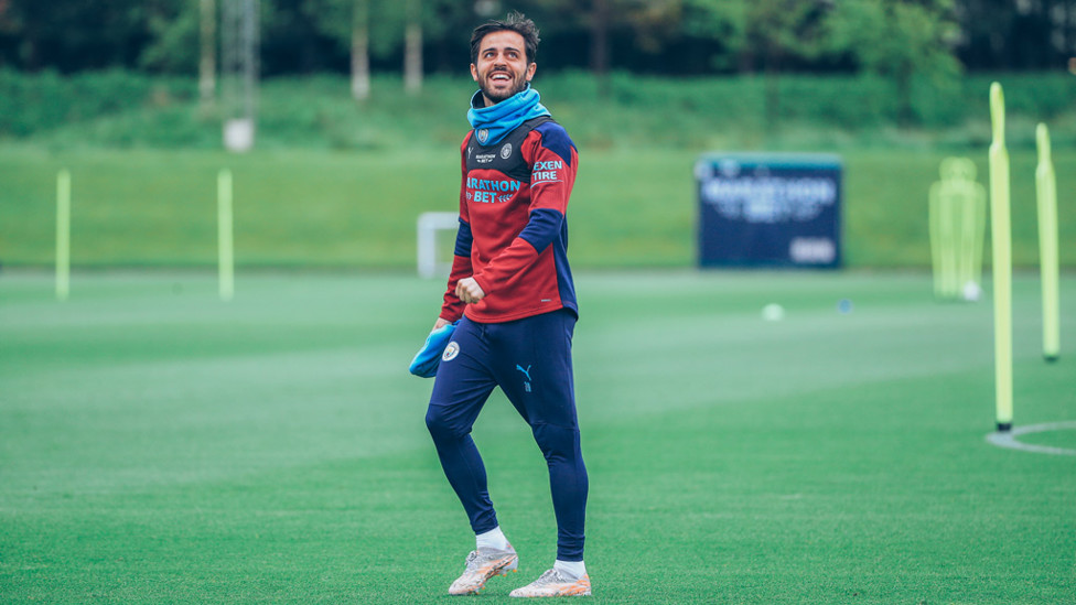 SMILE OF A CHAMPION : When you realise you get to lift the Premier League trophy on Sunday!