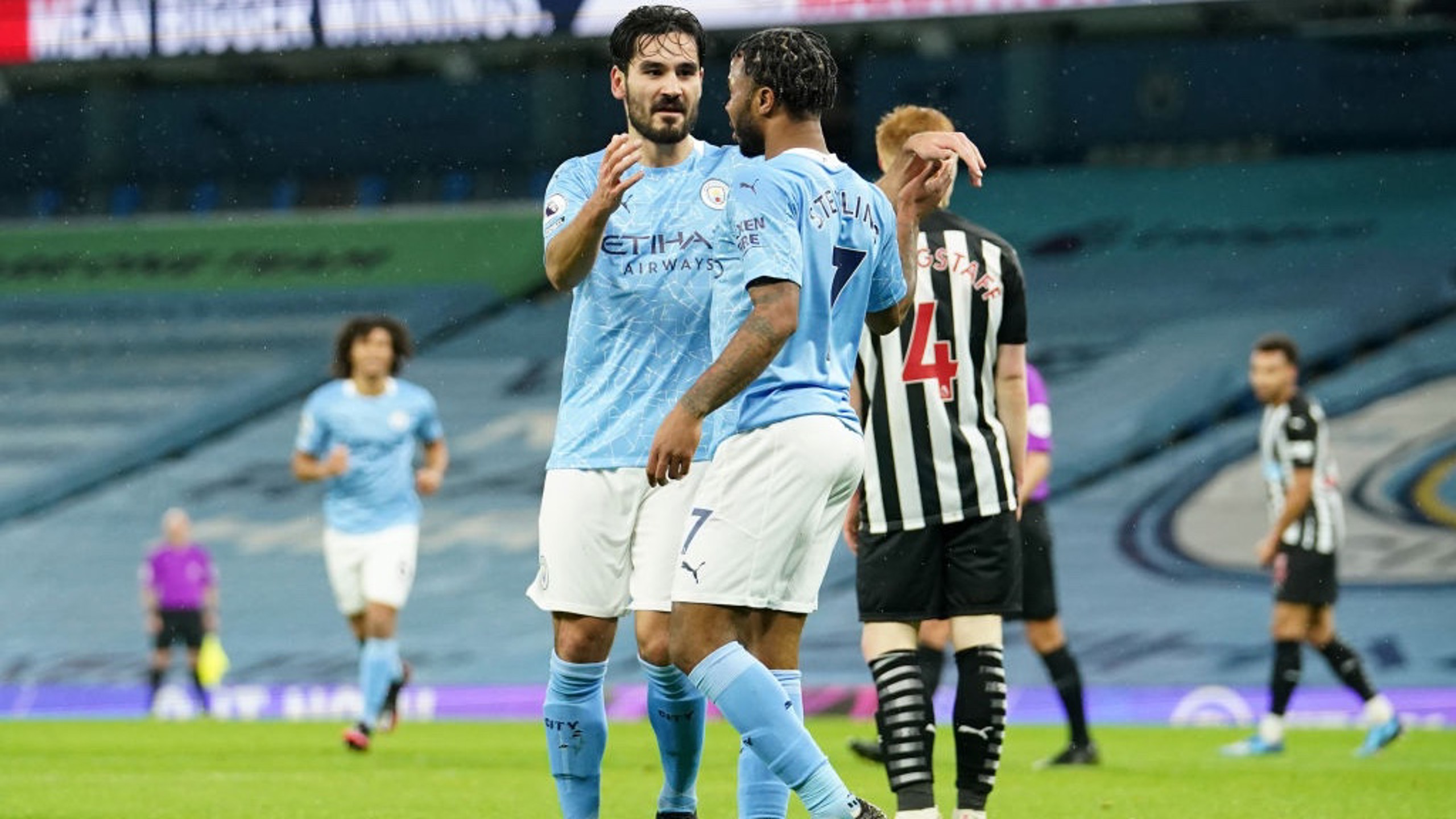 STERLING SERVICE: Ilkay appreciates the assist from Raheem!