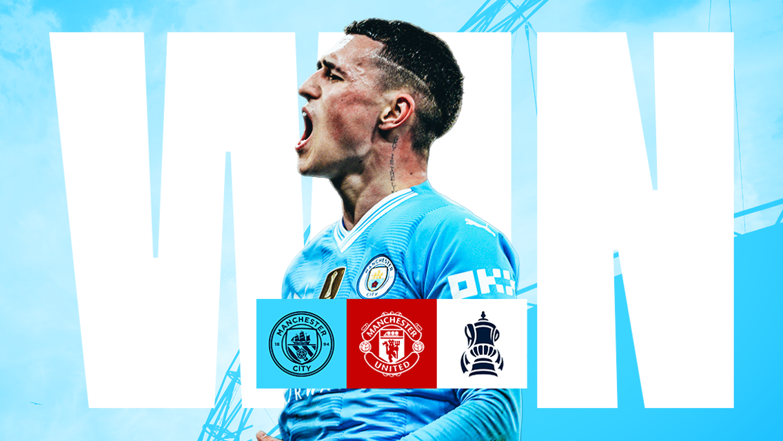 Win two tickets to City's FA Cup final clash with United