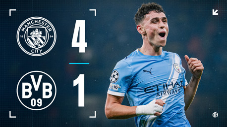 City 4-1 Dortmund: Match highlights
