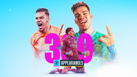 Ederson reaches 300 Manchester City appearances 