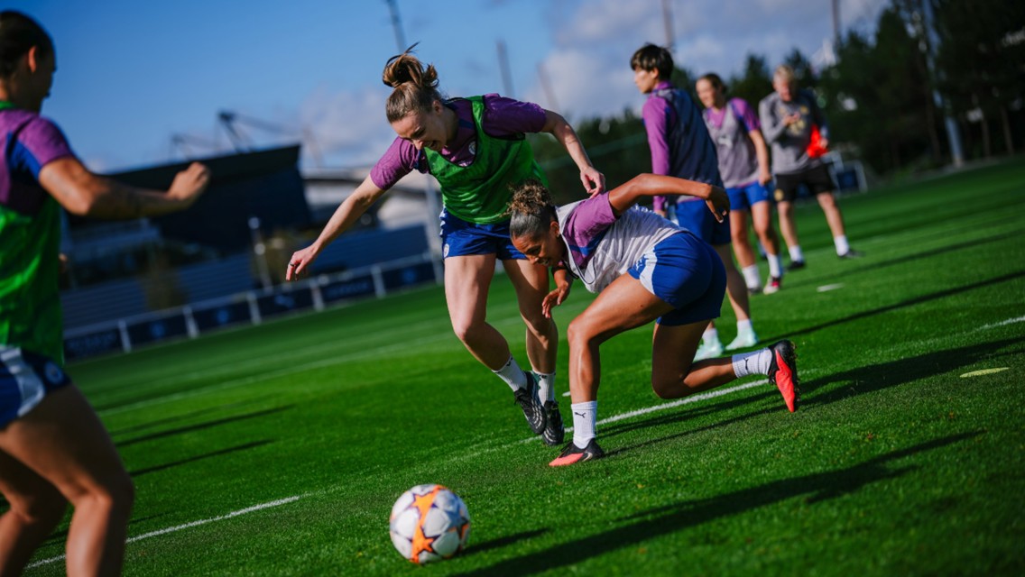 Training: City gear up ahead of Real Madrid clash