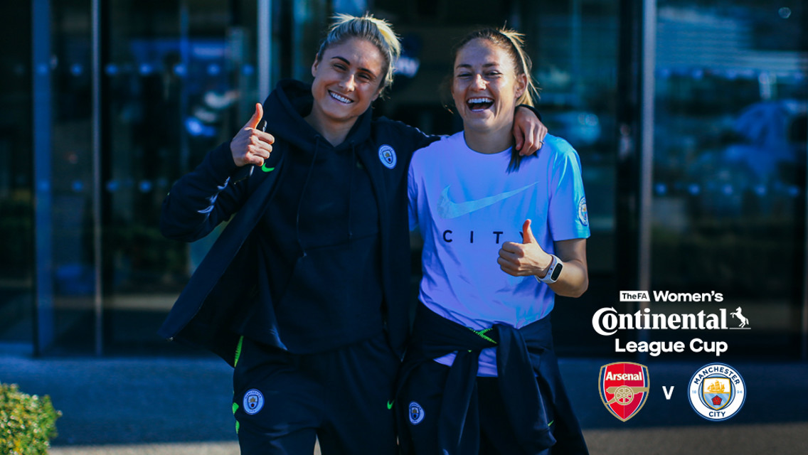 THUMBS UP: Steph Houghton and Janine Beckie play up to the camera