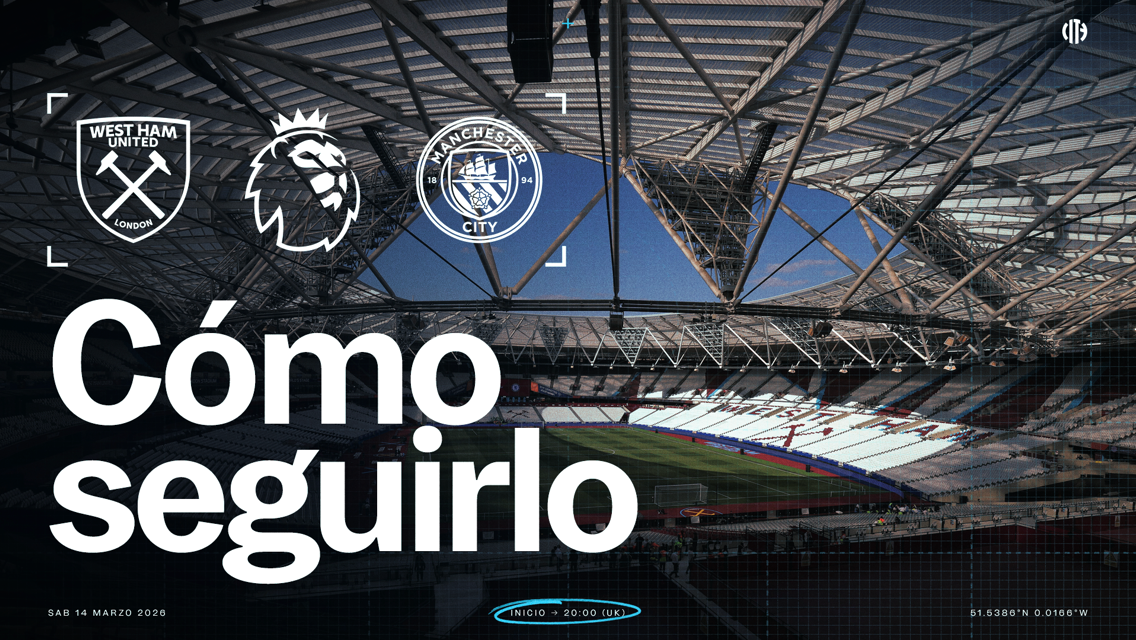 West Ham v City: horarios y TV