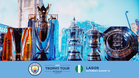 City trophy tour heading to Lagos.