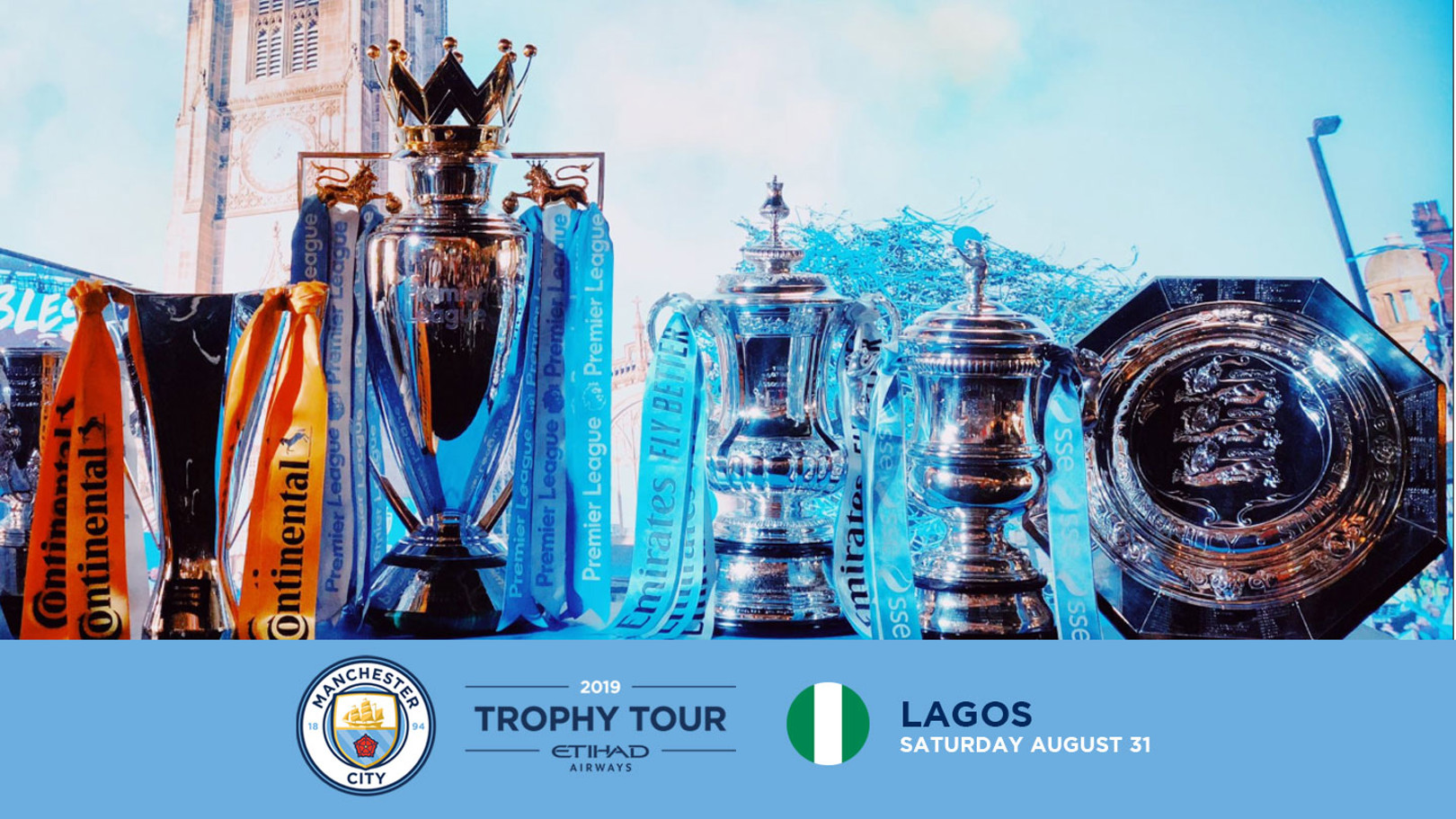 City trophy tour heading to Lagos
