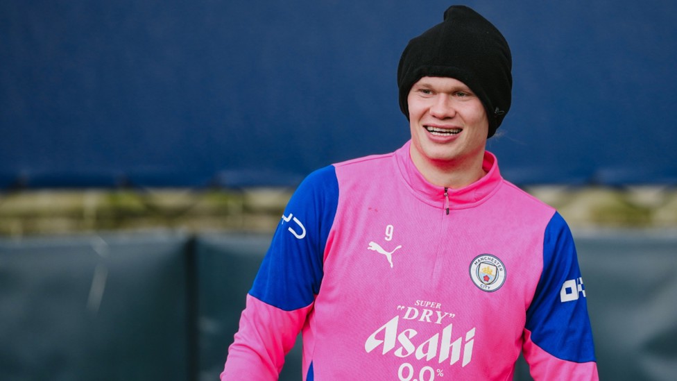 LEADING MAN: Erling Haaland gets ready to tackle the next mission.