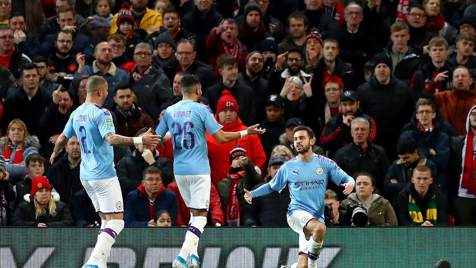 OPENER : Bernardo Silva celebrates a screamer!