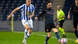 SILVA SERVICE: Bernardo plays a ball down the wing