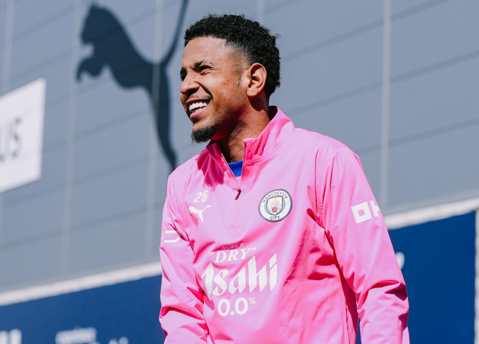 ALL SMILES: Savinho's expression summed up the positive mood in camp.