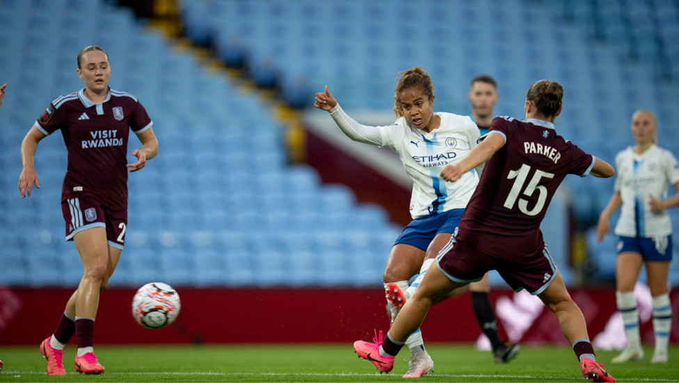 Two : Mary Fowler doubles City's lead with an emphatic strike